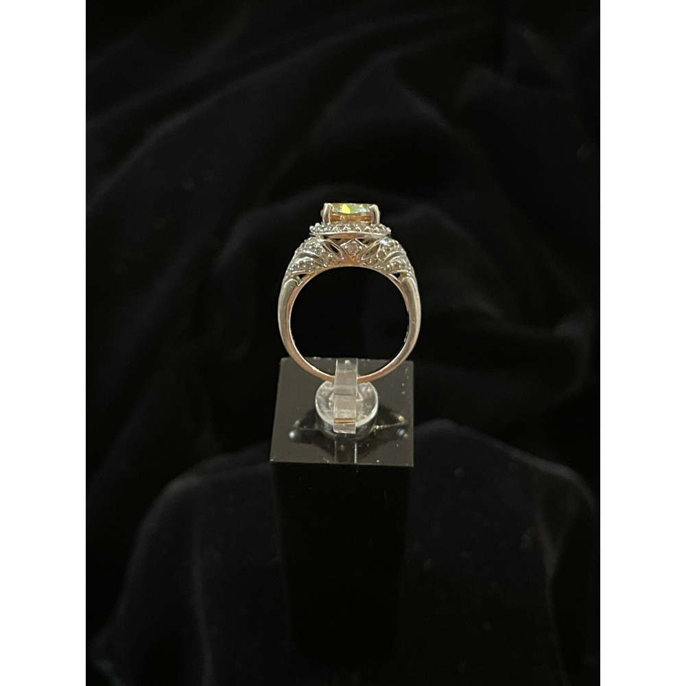 JTV BBJ 9.25 Sterling Silver Mystic Topaz Ring Size 5.25 - Picture 4 of 10